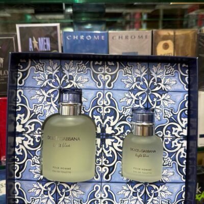 SET - DOLCE & GABANNA "LIGHT BLUE" 4.2OZ EDT "2PCS" SET MEN