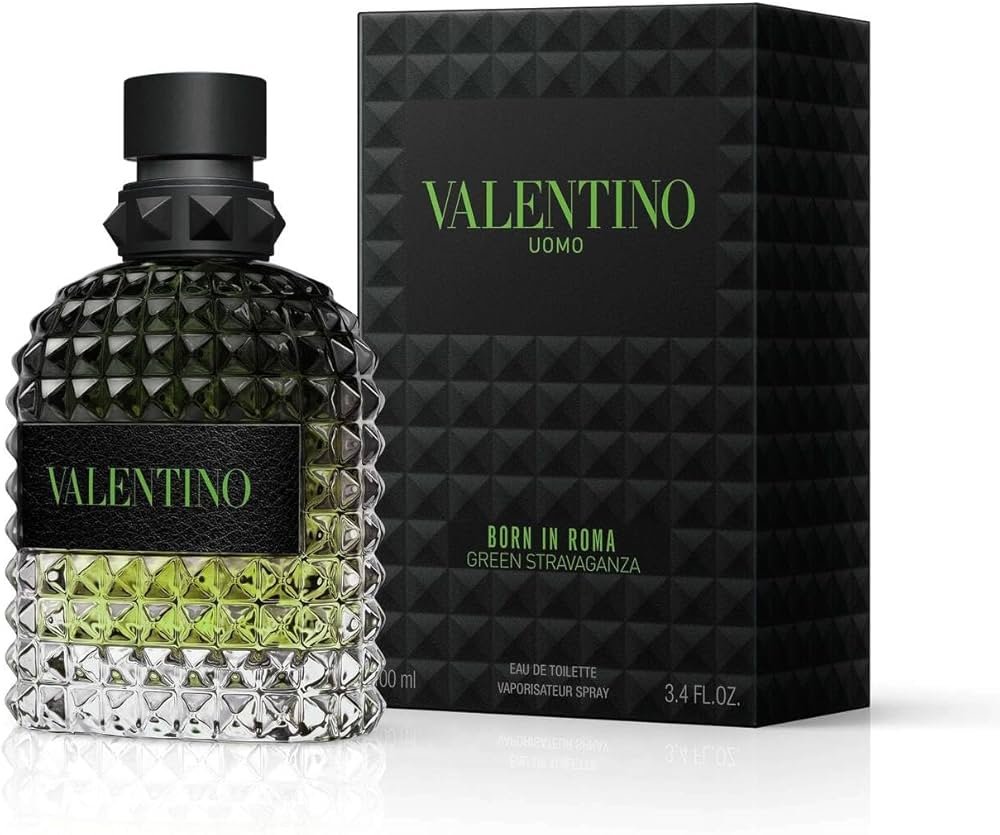 VALENTINO UOMO "BORN IN ROMA GREEN STRAVAGANZA" 3.4OZ EDT SPR MEN