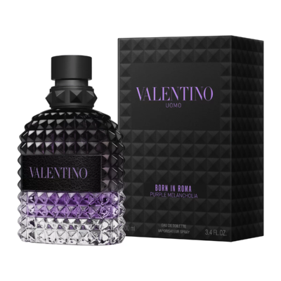 VALENTINO UOMO "BORN IN ROMA PURPLE" 3.4OZ EDT SPR MEN