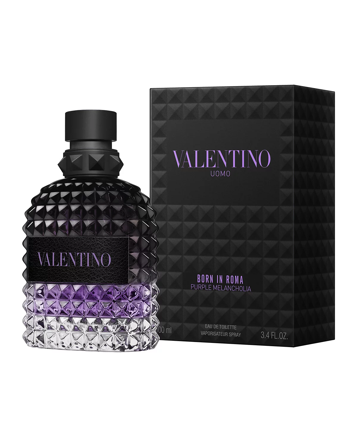 VALENTINO UOMO "BORN IN ROMA PURPLE" 3.4OZ EDT SPR MEN