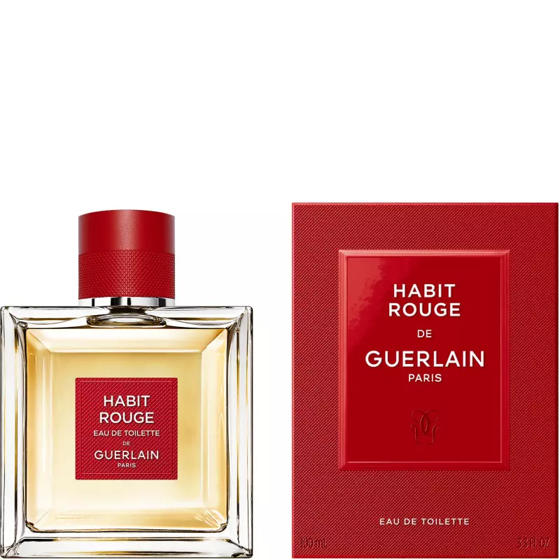 GUERLAIN "HABIT ROUGE" 3.3OZ EDT MEN