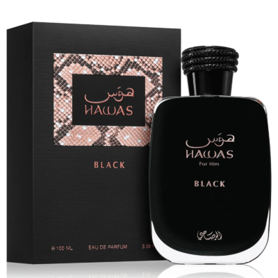 HAWAS "BLACK"3.4OZ EDP SPR